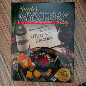 NIB Mystery Dinner Party Game "A Taste for Wine & Murder"